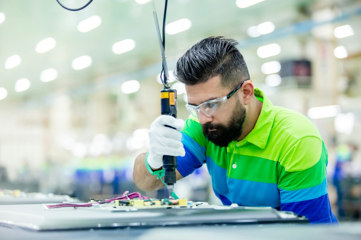 Intervention sur un équipement industriel